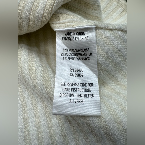 THEORY ribbed zippered crop knit top - Picture 7 of 8